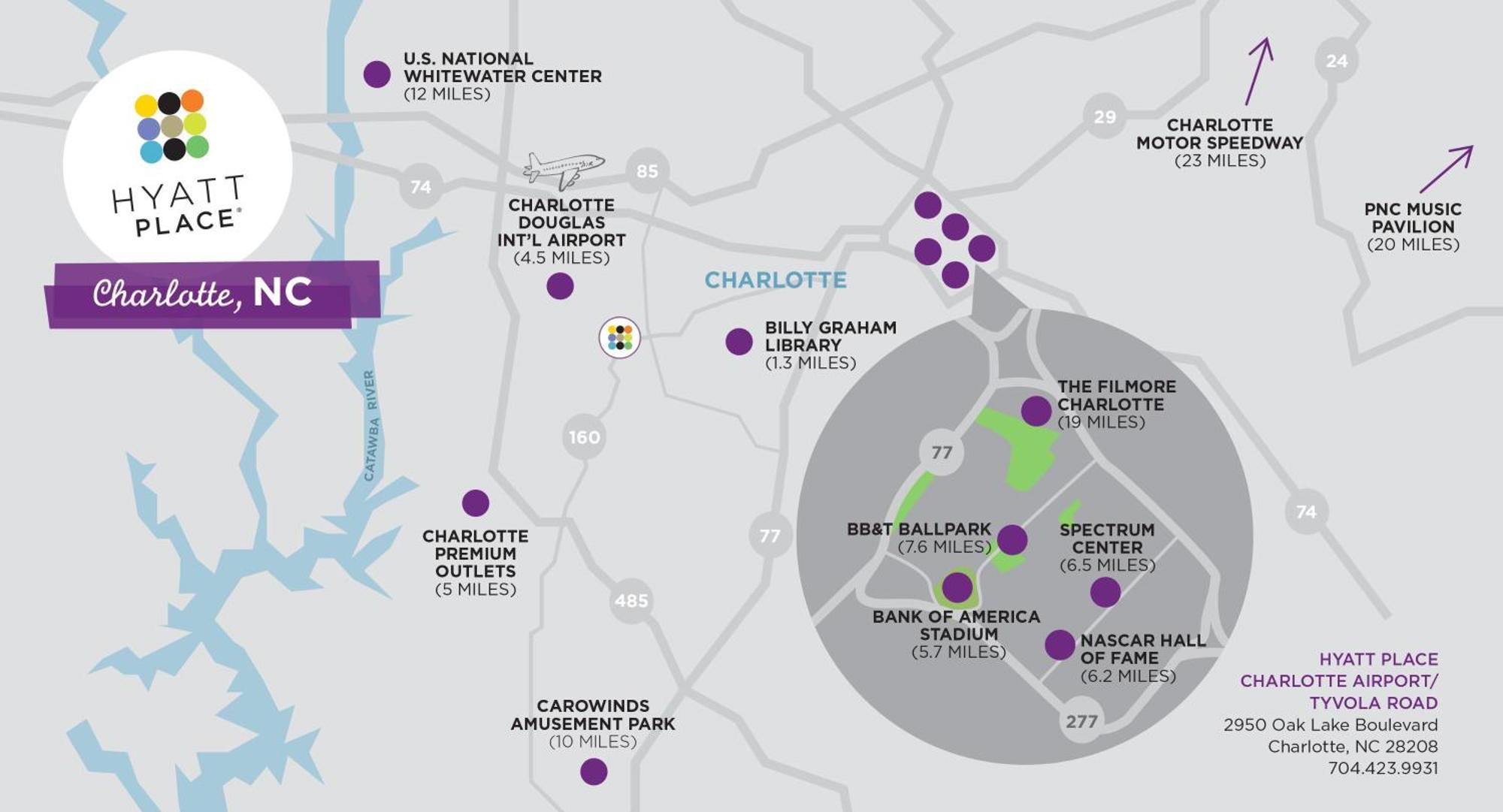 Hyatt Place Charlotte Airport Billy Graham Parkway Bagian luar foto